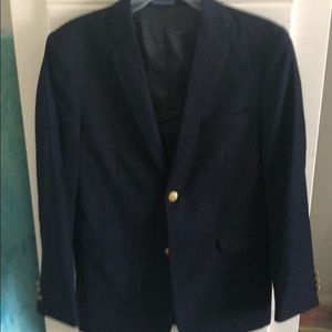 Navy blue dress coat for boys
